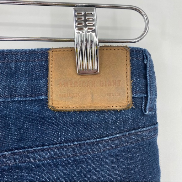 American Giant 218 Skinny Jeans Womens‎ Size 27 Blue Indigo Stretch Denim Cotton - Picture 5 of 13